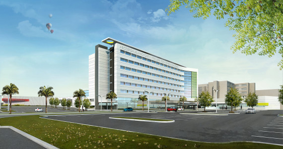 This architectural rendering shows Lakeland Regional Health’s Pavilion for Women & Children, scheduled to open in early 2018. The Pavilion will house personalized and comprehensive healthcare services for women and children, including labor and delivery, obstetrics, newborn care, neonatal intensive care, pediatric surgery and pediatric emergency medicine. Other women’s services offered will include cancer care, women’s cardiology, gynecology, and women’s surgery.