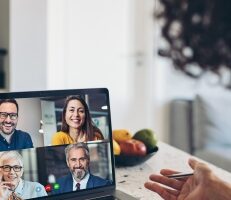 Video business meeting Video business meeting