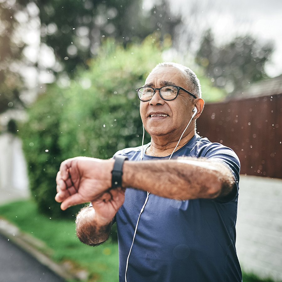 man exercising for diabetes prevention